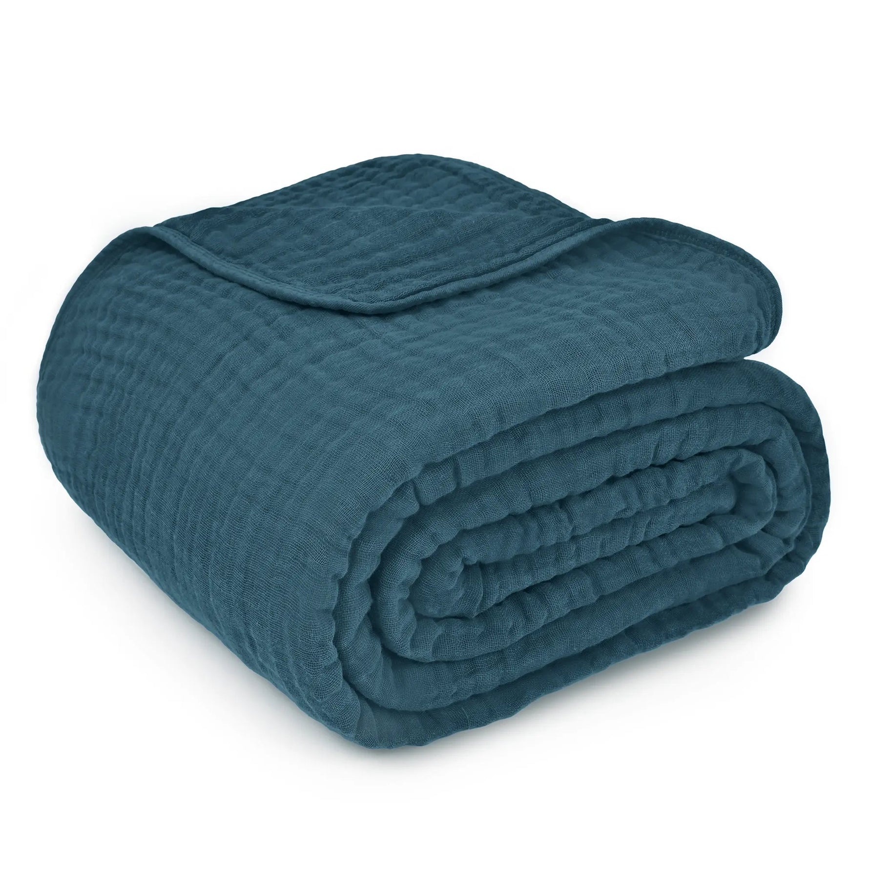 Comfy Cubs Adult Muslin Blanket in Neptune - 