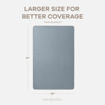 Comfy Cubs Adult Muslin Blanket in Pacific Blue - 