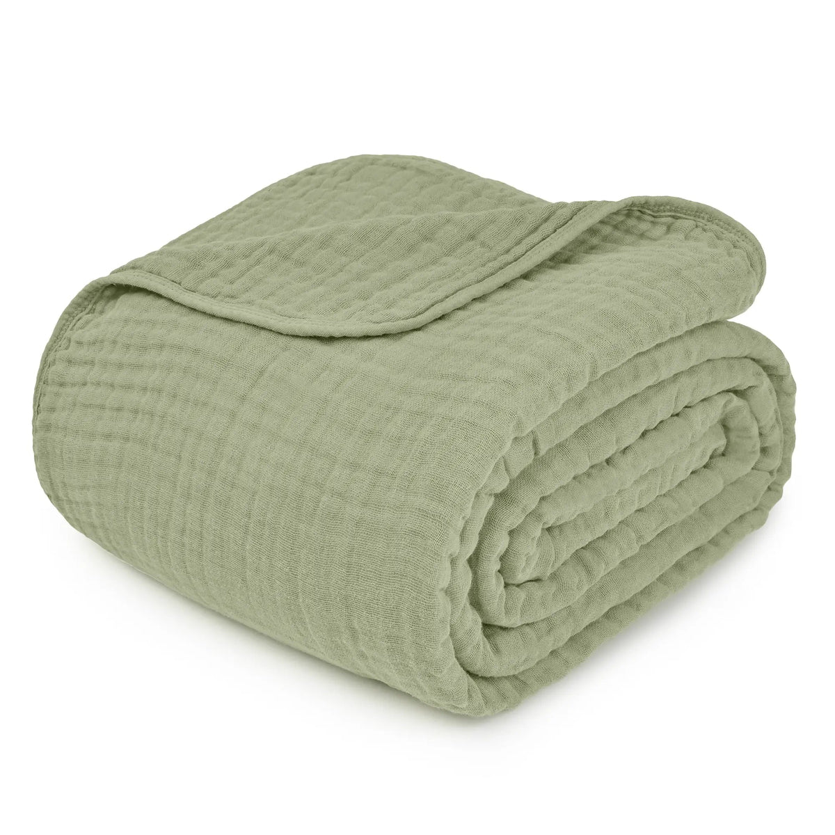 Comfy Cubs Adult Muslin Blanket in Sage - 