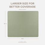 Comfy Cubs Adult Muslin Blanket in Sage - 