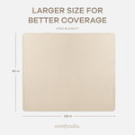 Comfy Cubs Adult Muslin Blanket in Sand - 