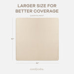 Comfy Cubs Adult Muslin Blanket in Sand - 