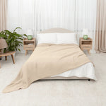 Comfy Cubs Adult Muslin Blanket in Sand - 