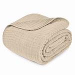 Comfy Cubs Adult Muslin Blanket in Sand - 