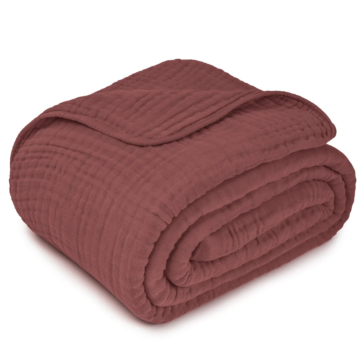 Comfy Cubs Adult Muslin Blanket in Wine - 