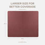 Comfy Cubs Adult Muslin Blanket in Wine - 