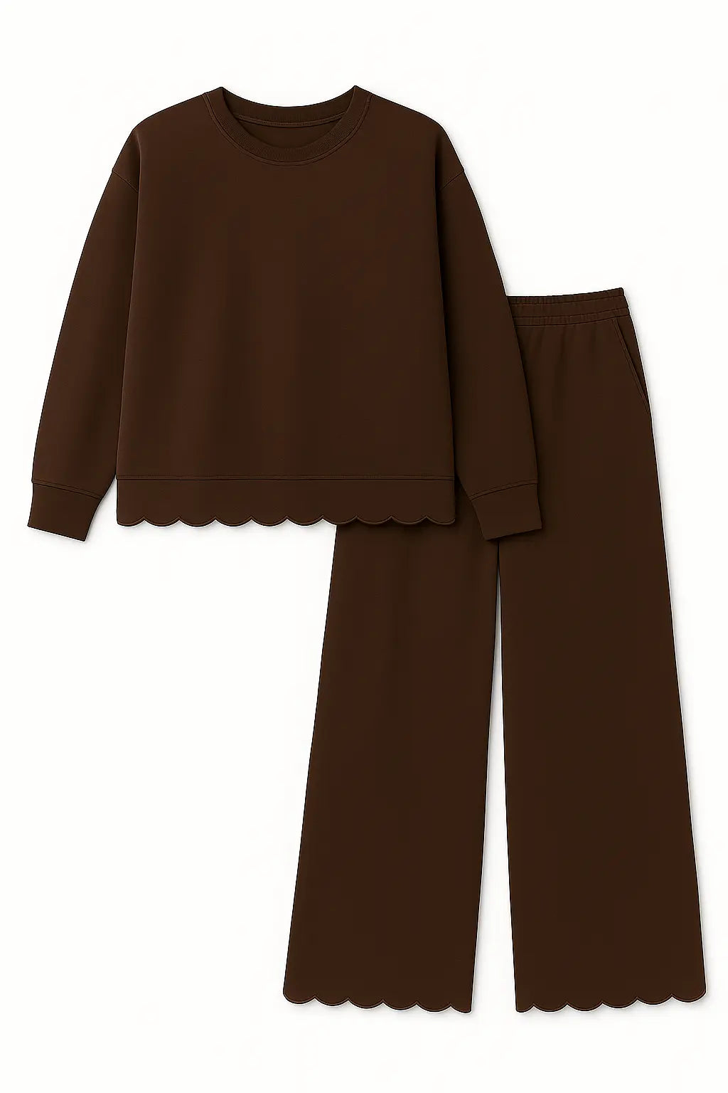 Little Joy Co. Adult Scalloped Set - Green or Brown - 