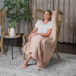 Comfy Cubs Adult Waffle Blankets in Blush - 