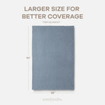 Comfy Cubs Adult Waffle Blankets in Pacific Blue - 