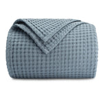 Comfy Cubs Adult Waffle Blankets in Pacific Blue - 