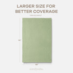 Comfy Cubs Adult Waffle Blankets in Sage - 