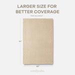 Comfy Cubs Adult Waffle Blankets in Sand - 