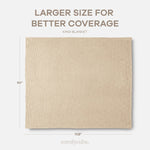 Comfy Cubs Adult Waffle Blankets in Sand - 