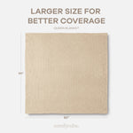 Comfy Cubs Adult Waffle Blankets in Sand - 