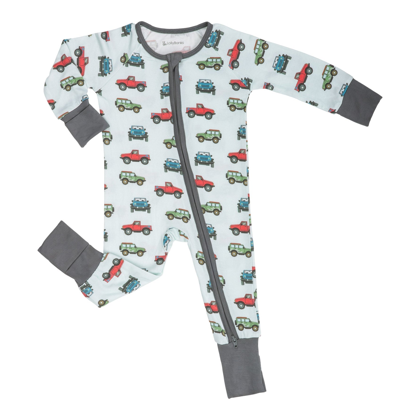 LollyBanks Adventure Is Calling Zipper One Piece PajamaEveretts Place