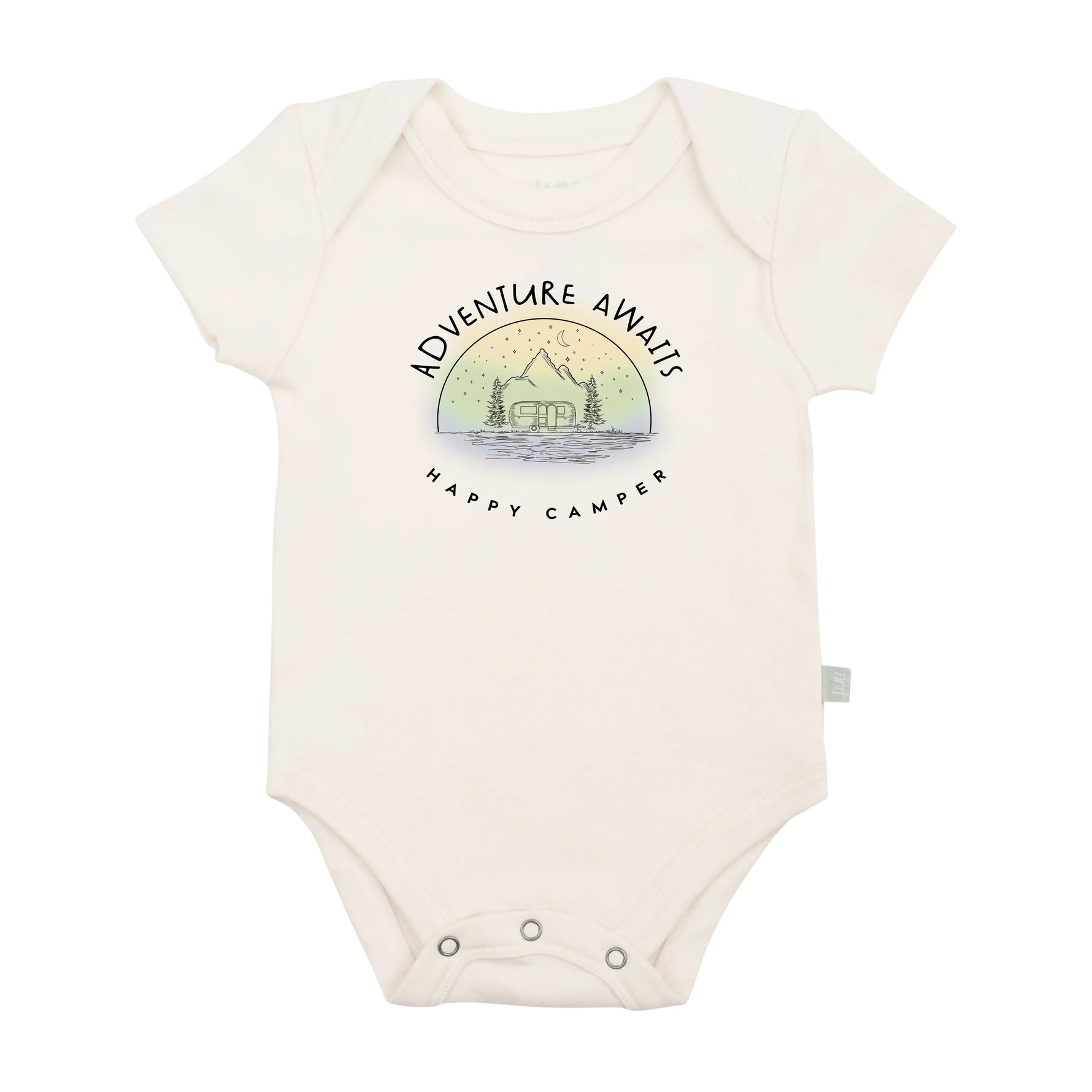 Finn + Emma Graphic Bodysuit For Babies Buttery Soft Organic Cotton With Easy Snap Fasteners And Non Toxic Dyes Finn + Emma 