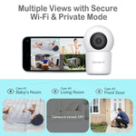 Sense - U AI 2K PTZ Camera with Night Vision for Enhanced Home Security - 
