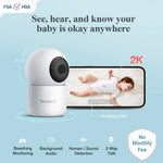 Sense - U AI 2K PTZ Camera with Night Vision for Enhanced Home Security - 