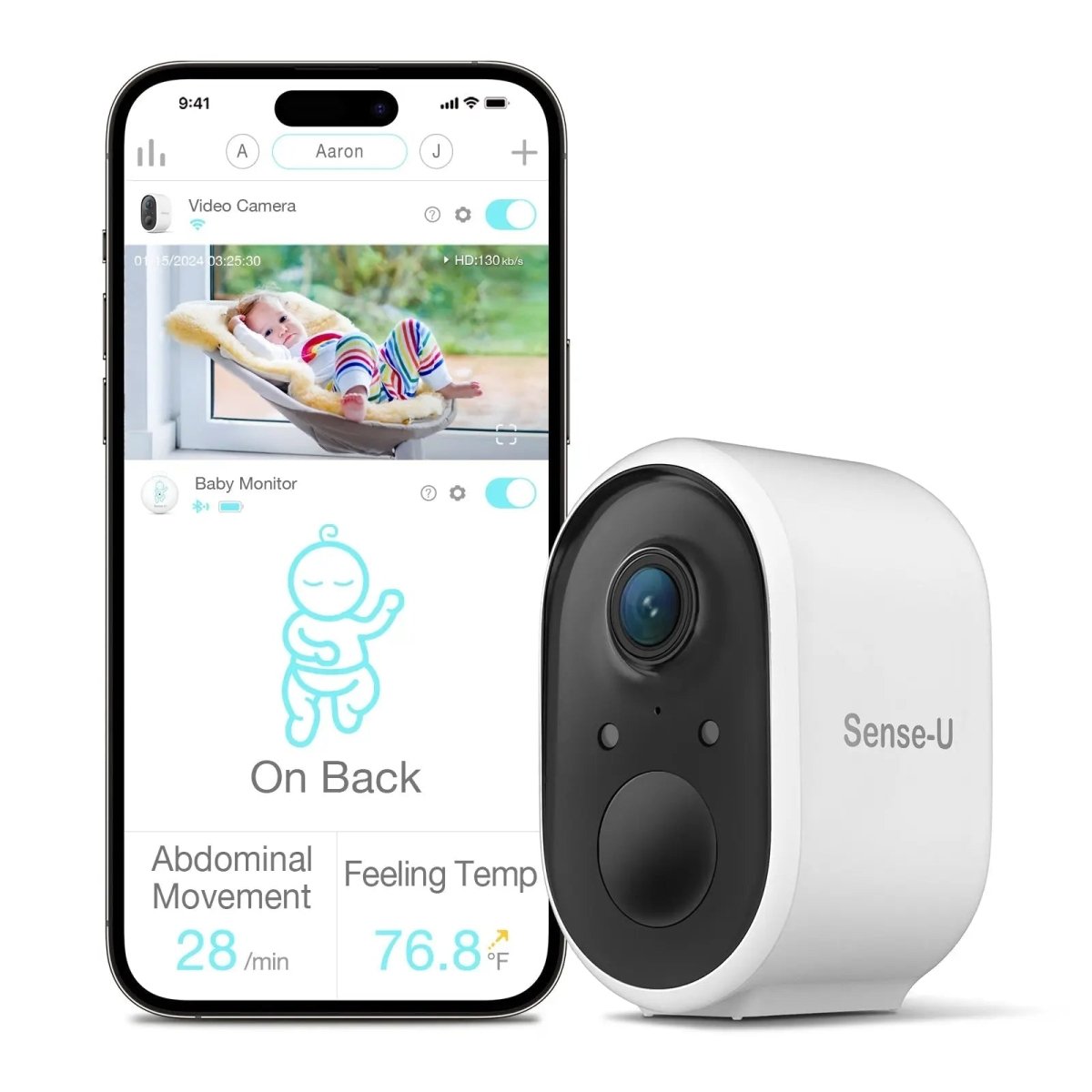 Sense - U AI Battery Cam with Advanced Detection for Smart Home Security - 