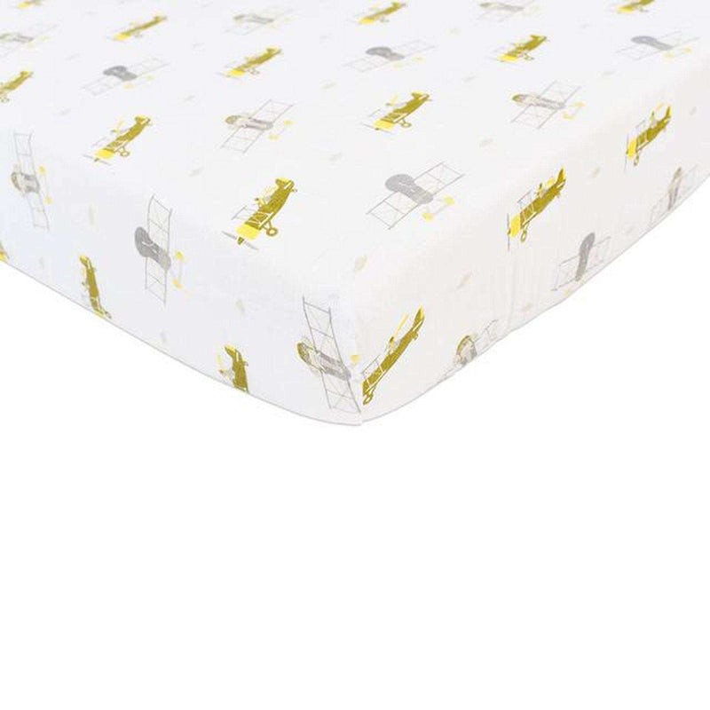 Airplane Animals Crib Sheet - Everetts Place: Online Boutique - Blankets & Pillows