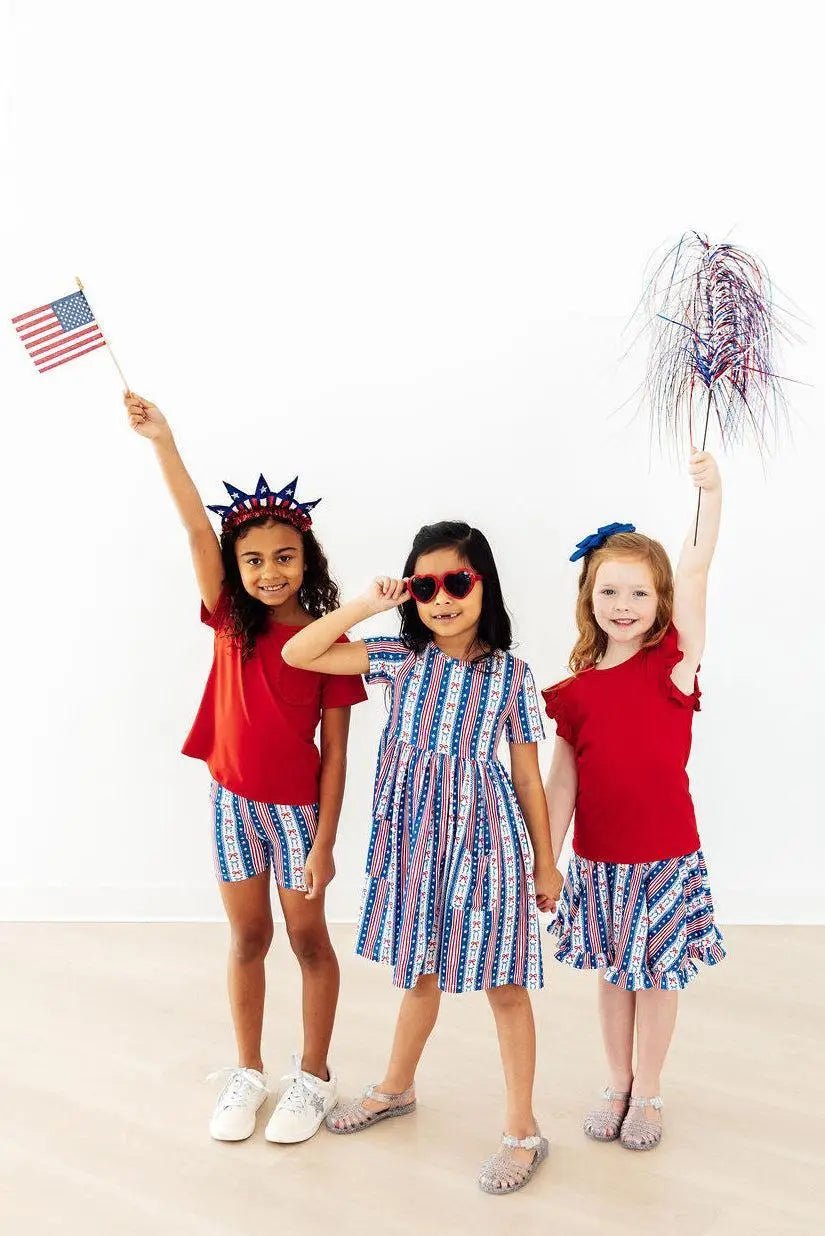 Mila & Rose ® All - American Girl S/S Pocket Twirl Dress - 