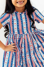 Mila & Rose ® All - American Girl S/S Pocket Twirl Dress - 