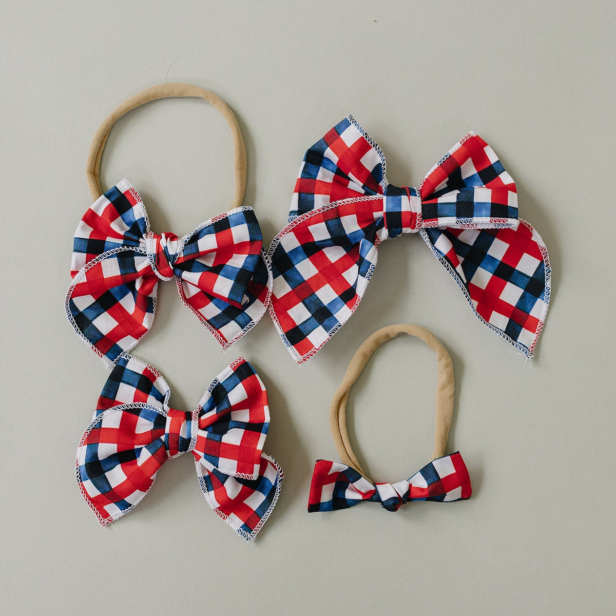 Mebie Baby All American Plaid Hair BowsEveretts Place