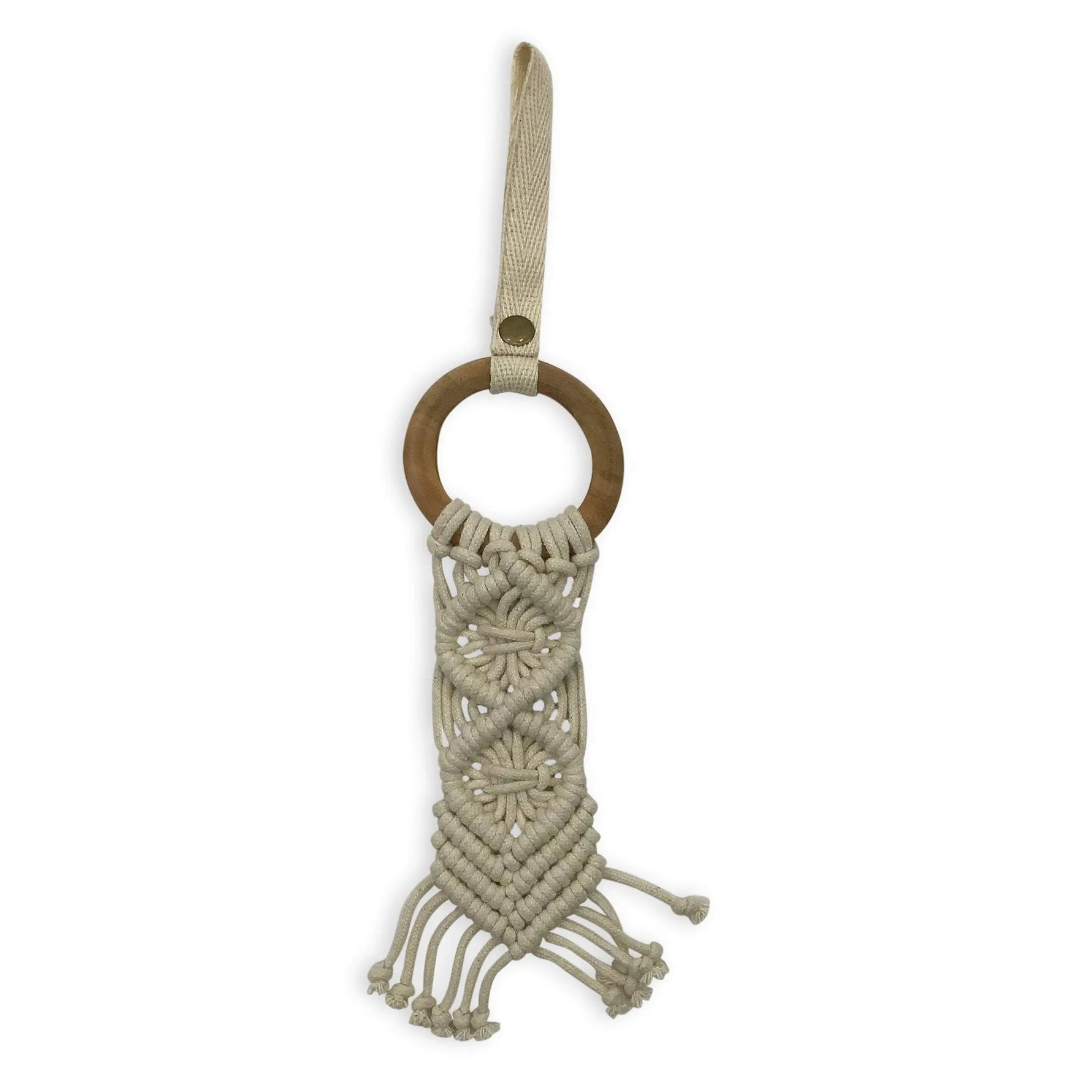 Finn + Emma all - in - one toy | macrame diamond - 