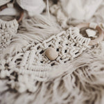Finn + Emma all - in - one toy | macrame mesh & bead - 