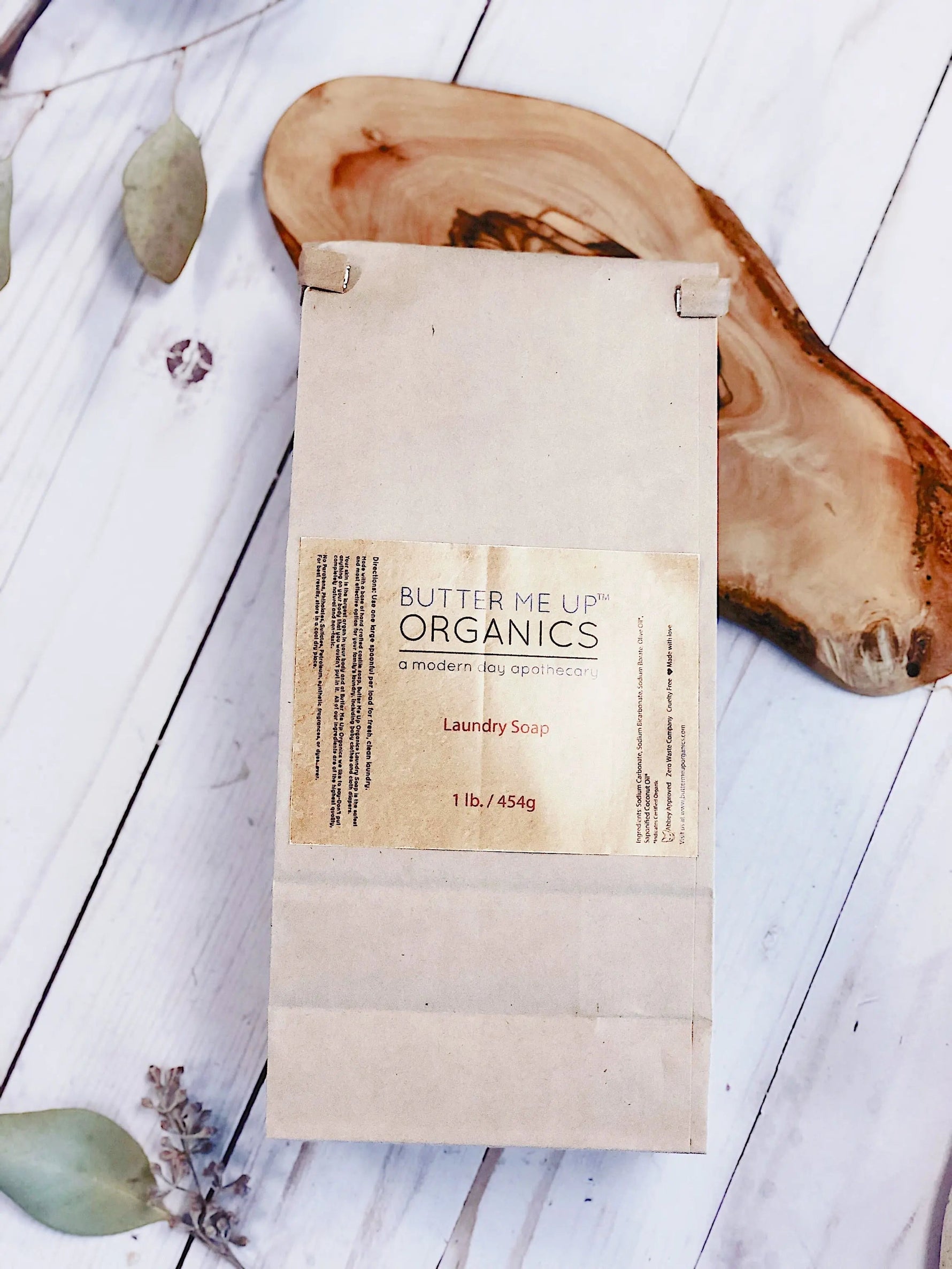 Butter Me Up Organics All Natural Organic Laundry Detergent Powder for Sensitive Skin Users - 