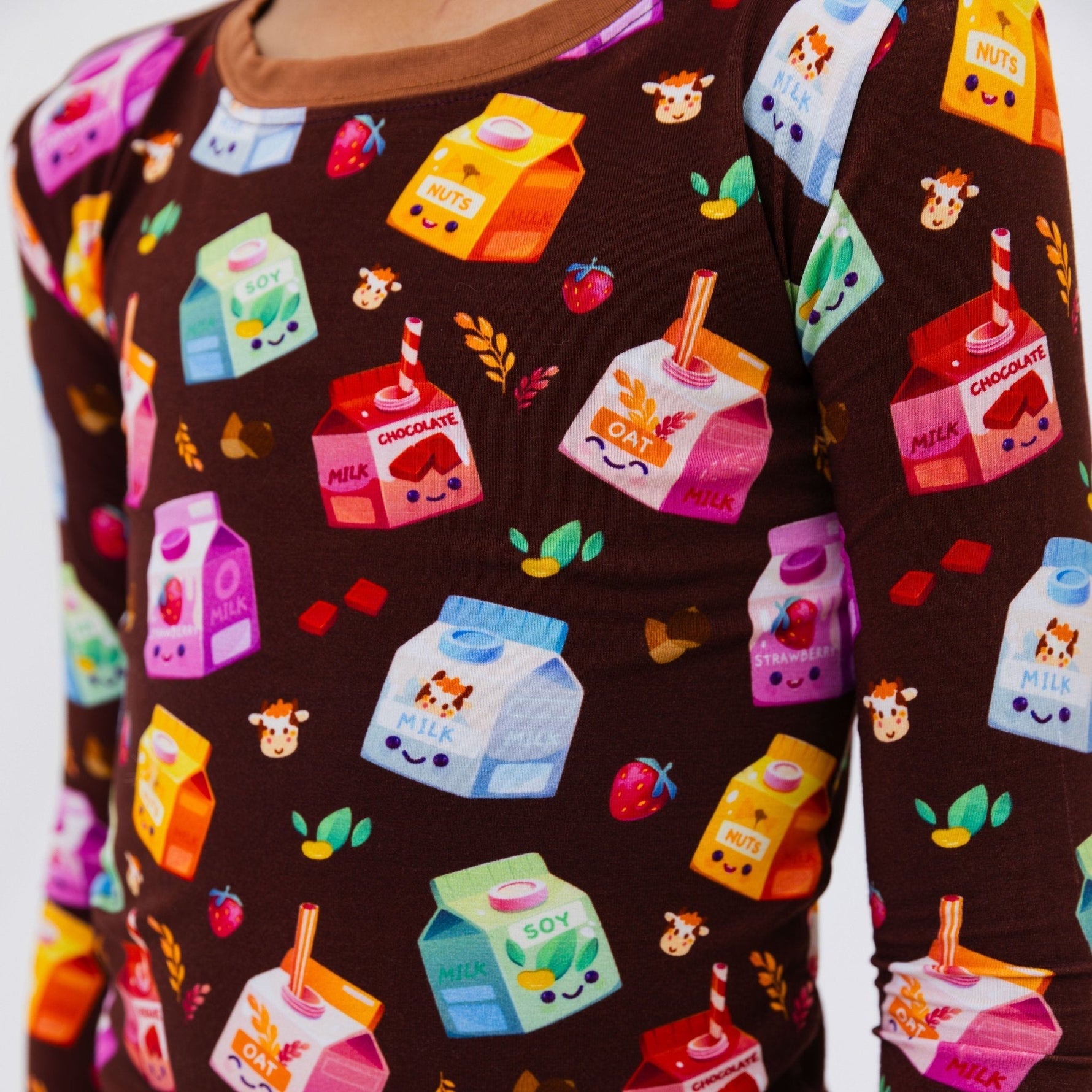 Bam & Stitch All the Milks! Long Sleeve Pajamas - 