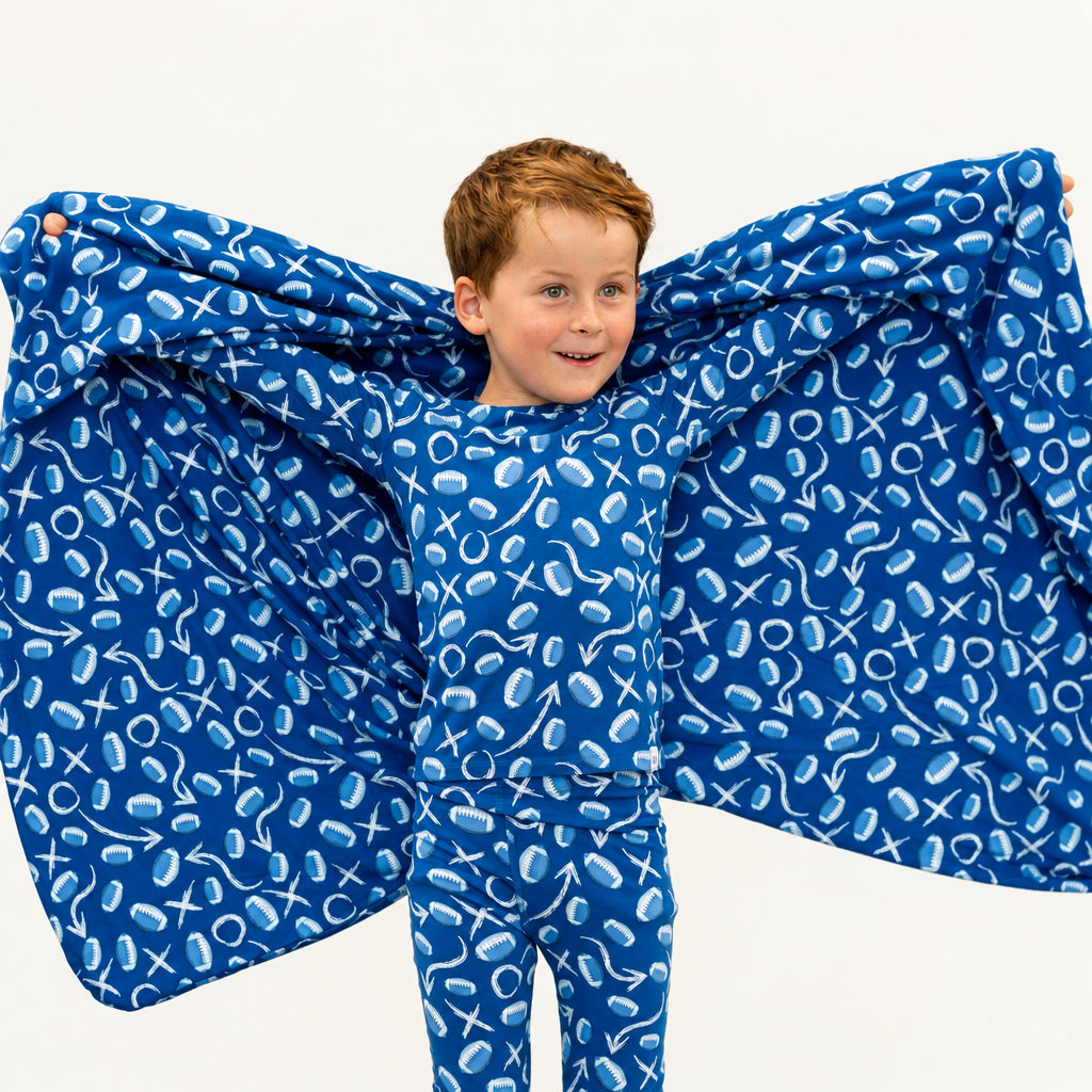 Big Kid Two-Piece Pajamas - Allen Work by Sweet Bamboo