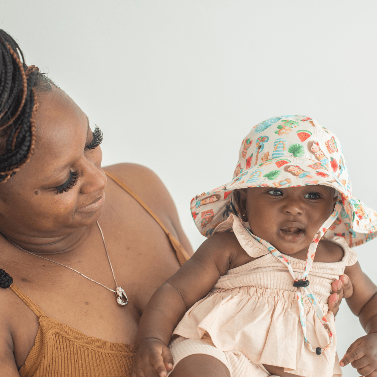 Honey Lemonade Aloha Baby and Kids Sun Hat with UV Protection for Outdoor Fun - 