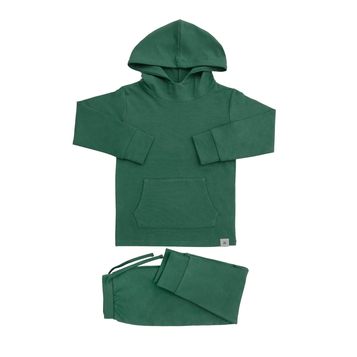Sweet Bamboo Alpine Green Hooded Jogger Set - 