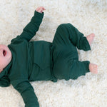Sweet Bamboo Alpine Green Hooded Jogger Set - 