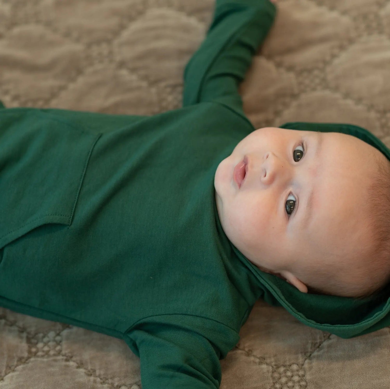 Sweet Bamboo Alpine Green Hooded Jogger Set - 