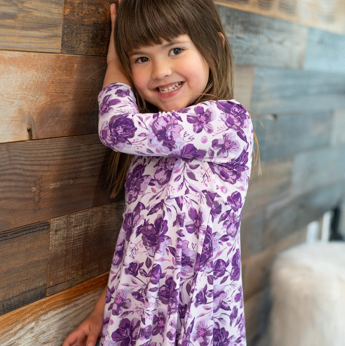 Sweet Bamboo Amelia Bedelia Swirly Girl Dress - 