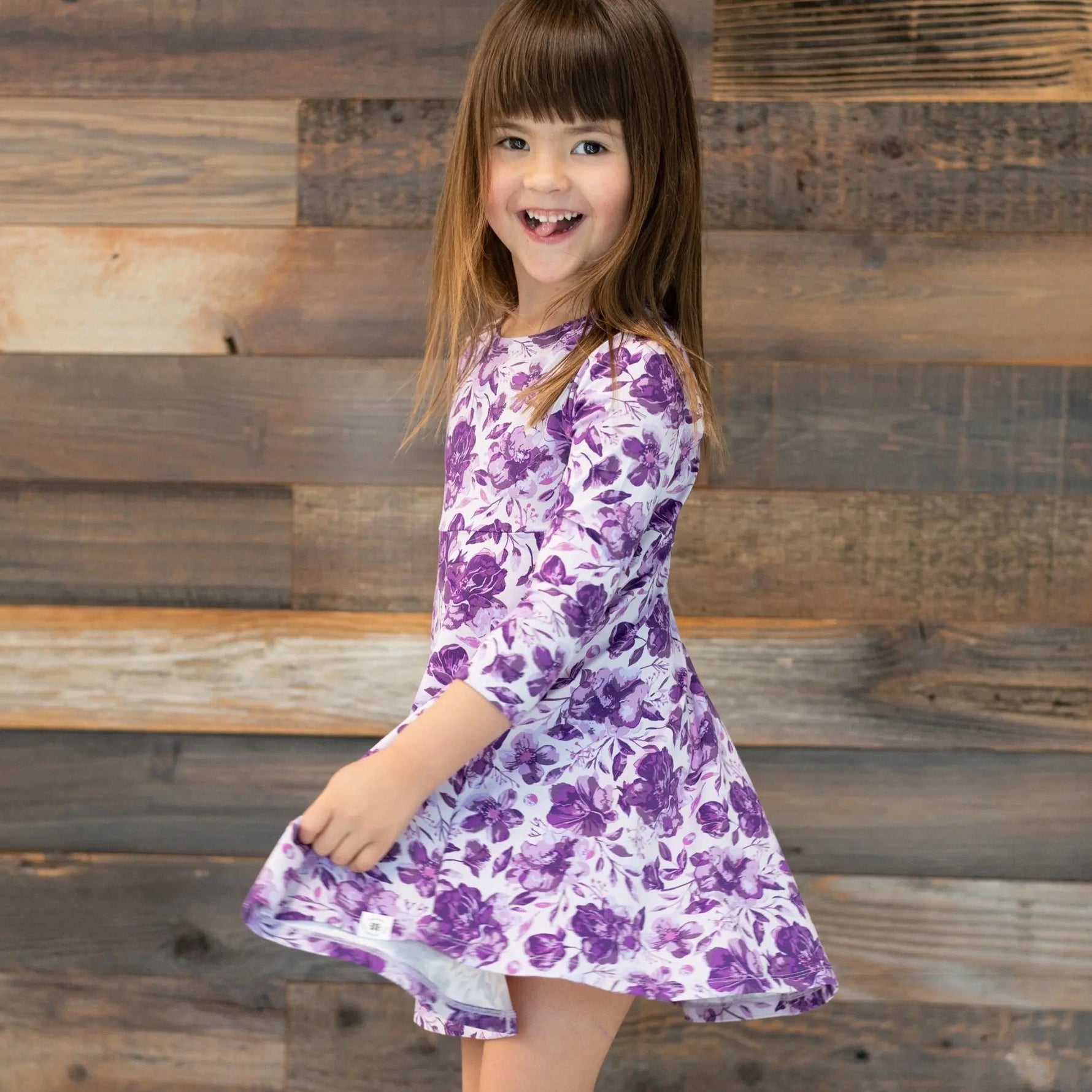 Sweet Bamboo Amelia Bedelia Swirly Girl Dress - 