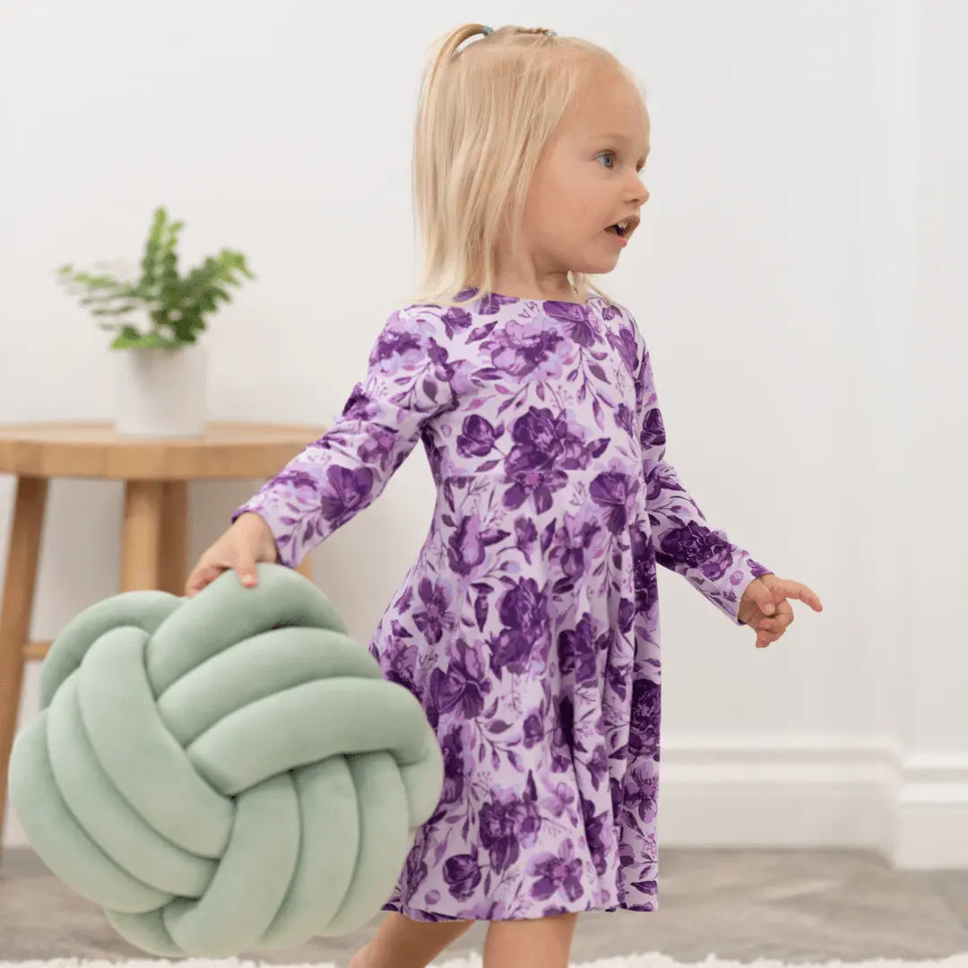 Sweet Bamboo Amelia Bedelia Swirly Girl Dress - 