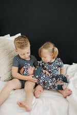 Mebie Baby Americana Floral Bamboo Zipper Pajamas For Baby By Mebie Baby - 