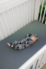 Mebie Baby Americana Floral Bamboo Zipper Pajamas For Baby By Mebie Baby - 