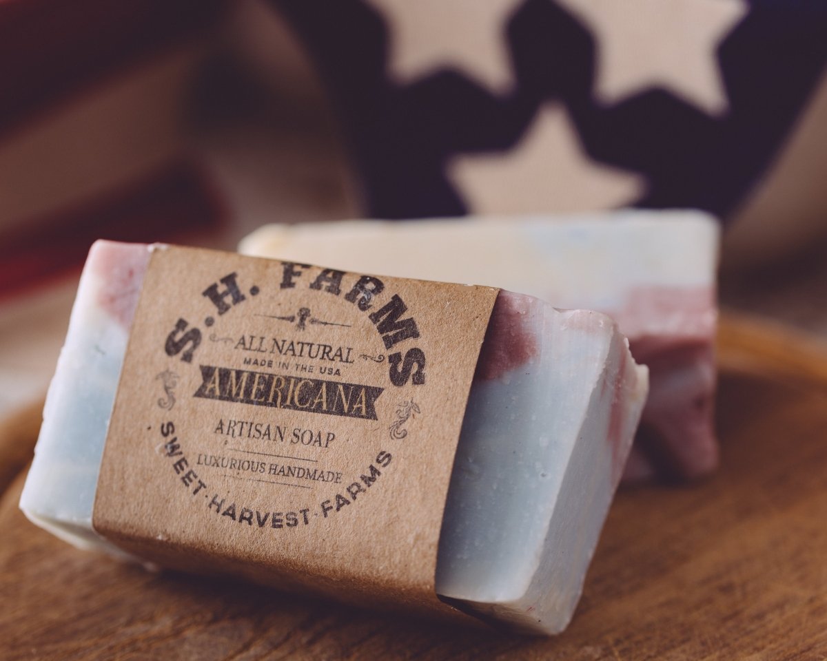 Sweet Harvest Farms Americana Organic Handmade Soap By Sweet Harvest Farms 7 oz - Everetts Place Boutique - 