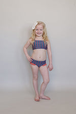 Mebie Baby Americana Ruffle Bikini Set - 