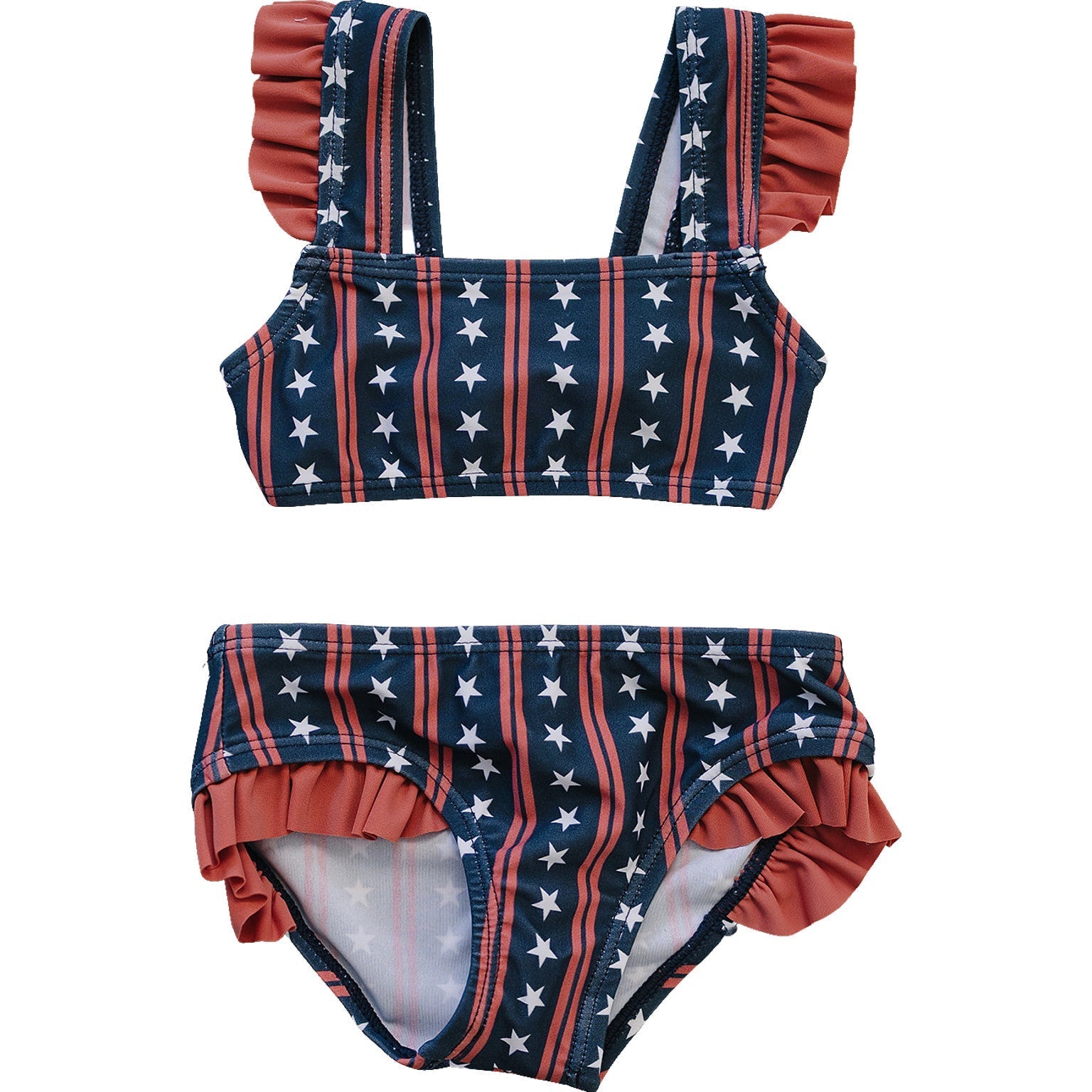 Americana Ruffle Bikini Set - Bra, Child, Torso, Abdomen, Swimsuit | Everetts Place