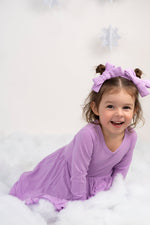 DREAM BIG LITTLE CO AMETHYST RIB DREAM RUFFLE DRESSEveretts Place