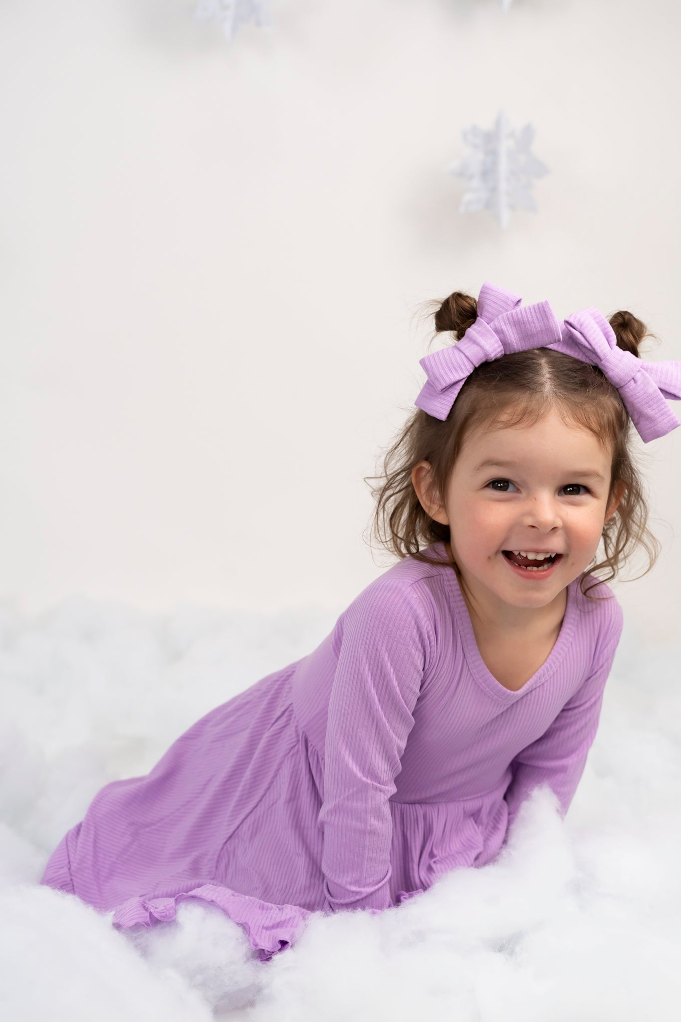 DREAM BIG LITTLE CO AMETHYST RIB DREAM RUFFLE DRESSEveretts Place