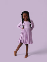 DREAM BIG LITTLE CO AMETHYST RIB DREAM RUFFLE DRESSEveretts Place