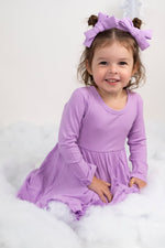 DREAM BIG LITTLE CO AMETHYST RIB DREAM RUFFLE DRESSEveretts Place
