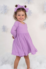 DREAM BIG LITTLE CO AMETHYST RIB DREAM RUFFLE DRESSEveretts Place
