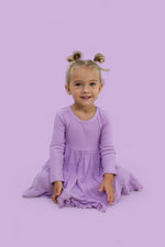 DREAM BIG LITTLE CO AMETHYST RIB DREAM RUFFLE DRESSEveretts Place